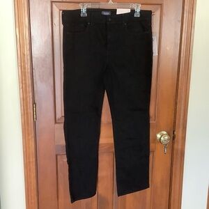 NWT 14P NYDJ Marilyn Straight Jeans Black Jeans Pants New with Tags